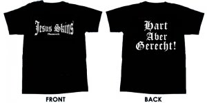 Jesus Skins - Logo Hart aber Gerecht T-Shirt white
